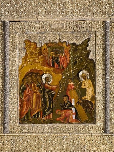 The Raising of Lazarus, Orthodox panel icon